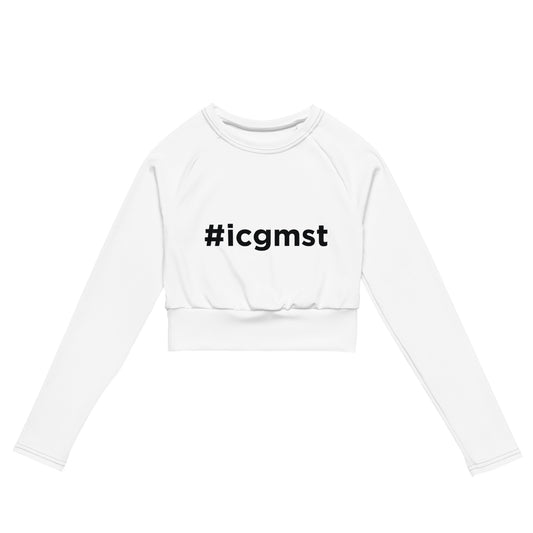 #icgmst Long-sleeve Crop Top