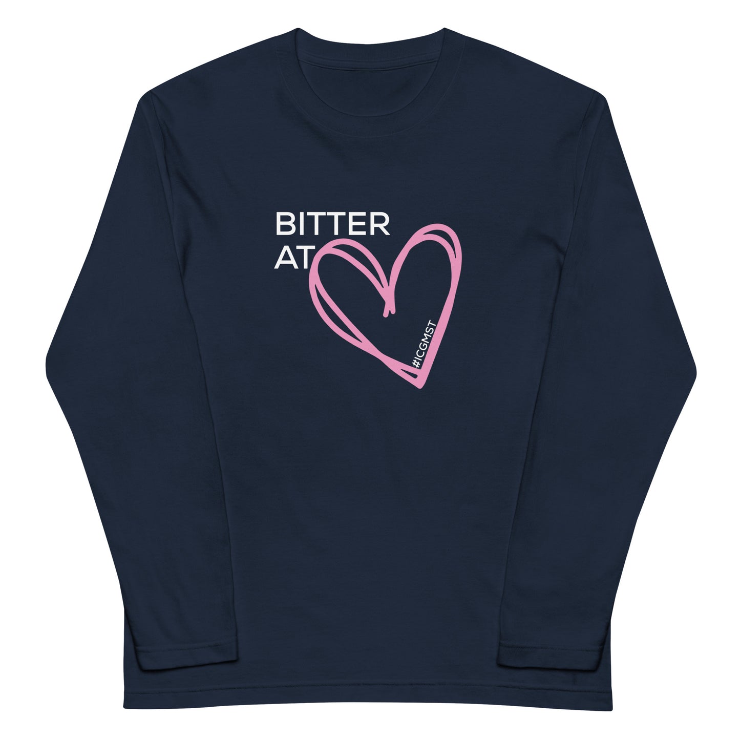 Bitter at Heart Unisex Long Sleeve - NAVY